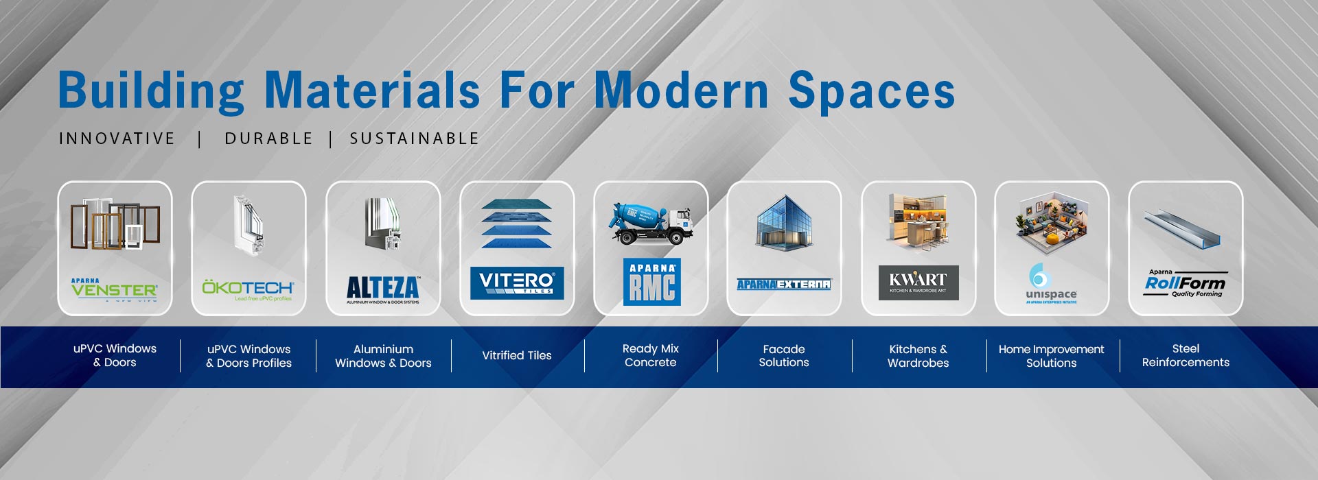 building materials supplier banner desktop