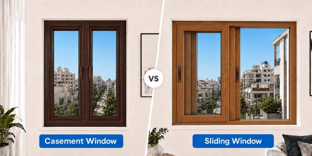 casement window vs sliding window