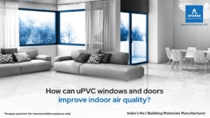 How can uPVC windows and doors improve indoor air quality?