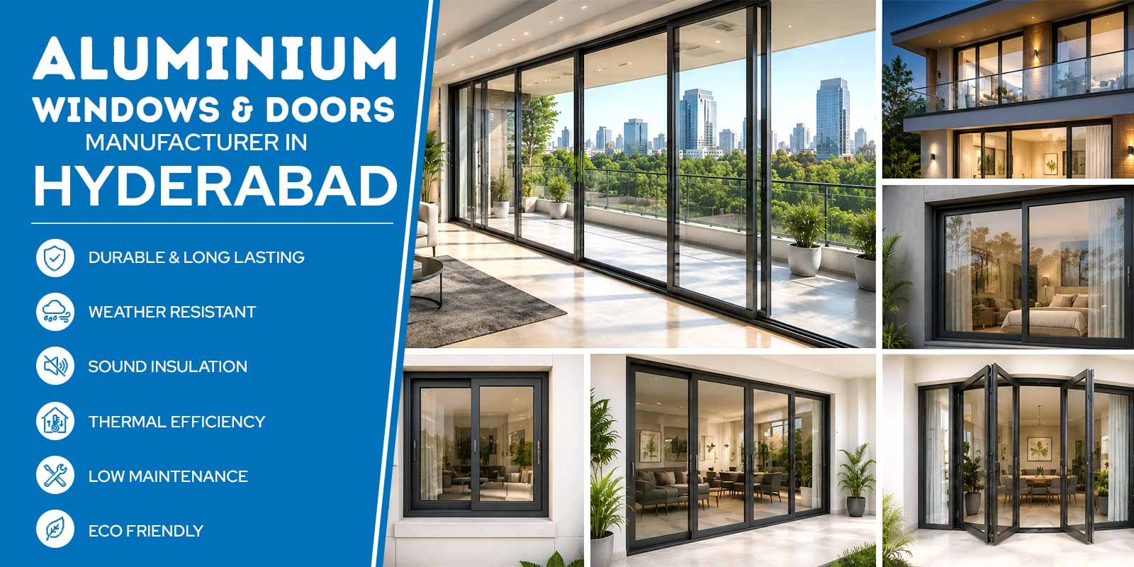 aluminium windows and doors manufacturers in hyderabad