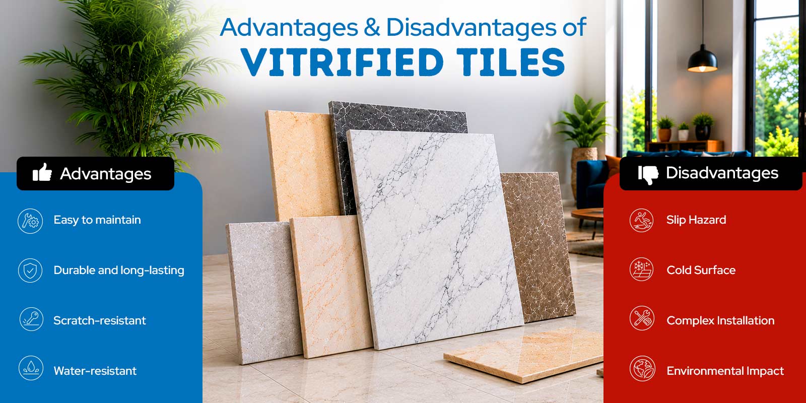 benefits of vitrified tiles​
