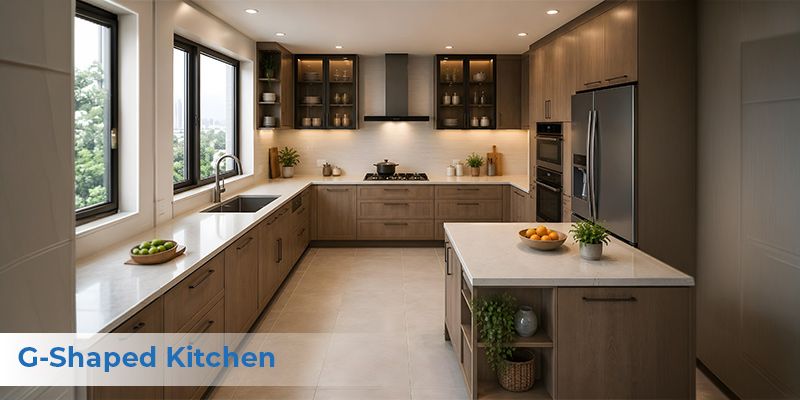 g shaped kitchen layout