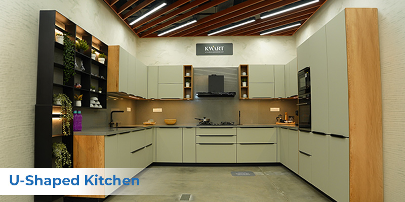 u shaped kitchen layout