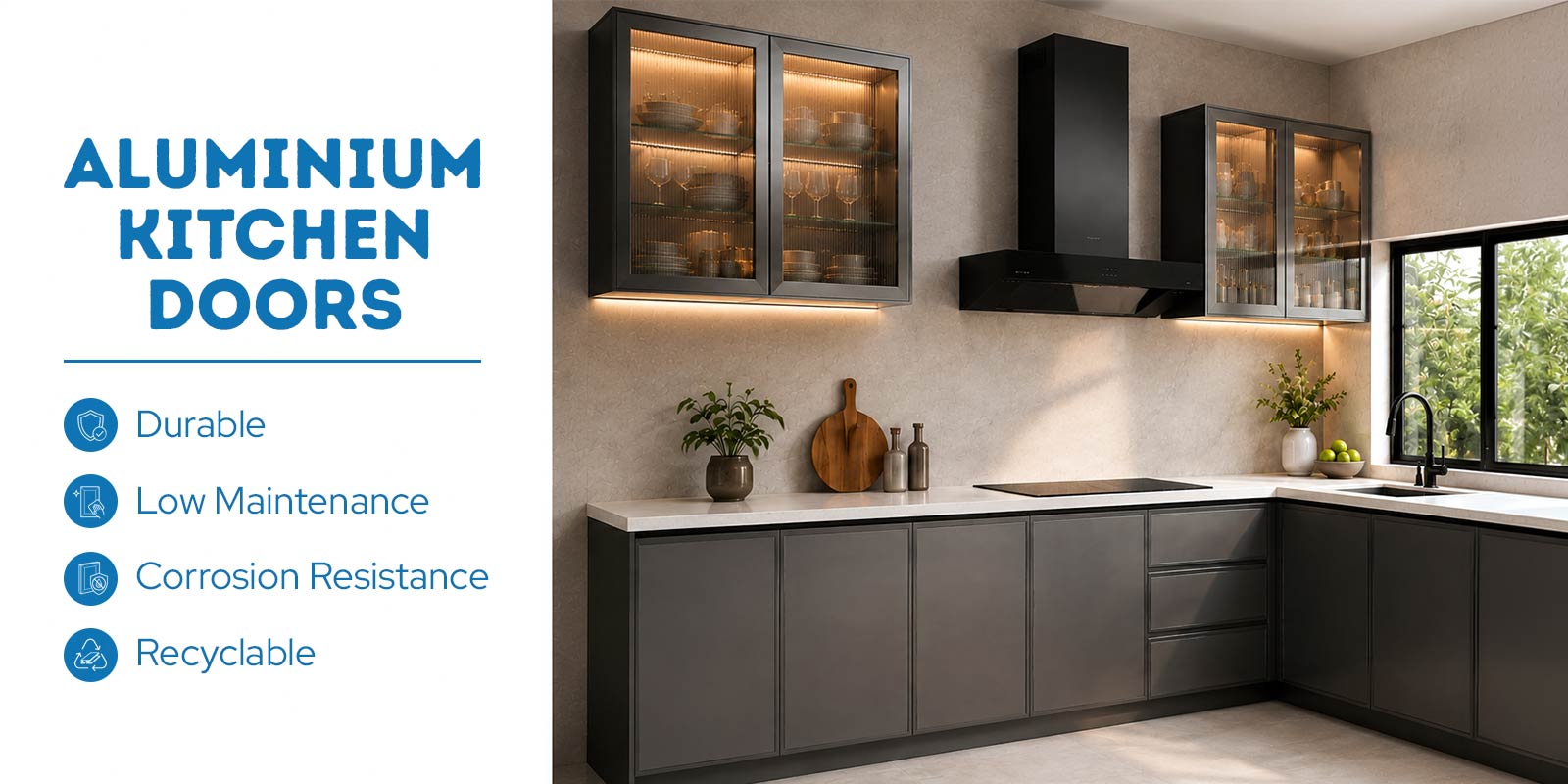 aluminium kitchen doors